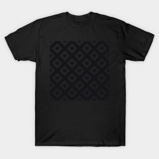 Black and White Heart Grid Modern Pattern T-Shirt